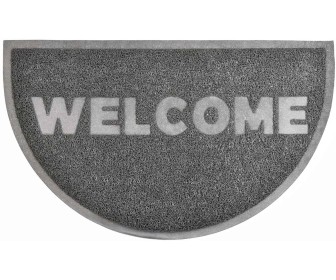 Covor intrare Luance Half Moon Welcome 45x75cm (Grey)