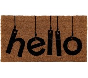 Covor intrare Luance Hello 33x60cm (Brown/Black)