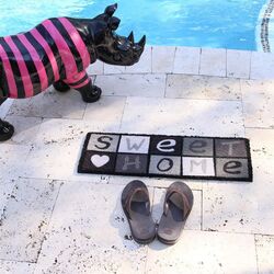 Covor intrare Luance Sweet Home 25x75cm (Grey) Thumb