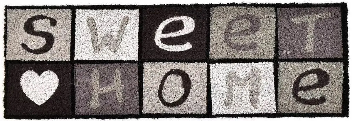 Covor intrare Luance Sweet Home 25x75cm (Grey)