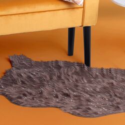 Декоративный коврик Mobhaus Fox Typ 4 60x90 (Gray-Brown/Silver) Thumb