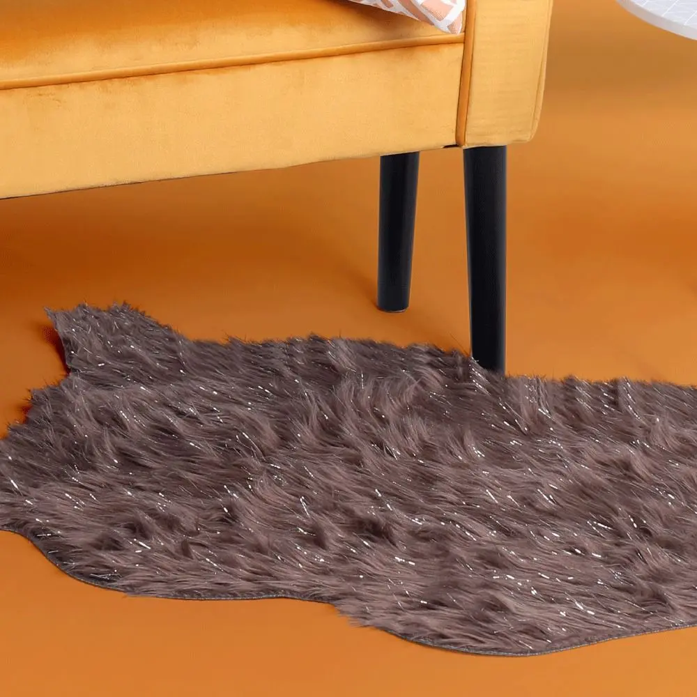 Декоративный коврик Mobhaus Fox Typ 4 60x90 (Gray-Brown/Silver)