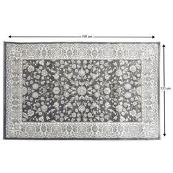 Ковер Mobhaus Azir 133x190 (Gray Dark/Flowers) Thumb