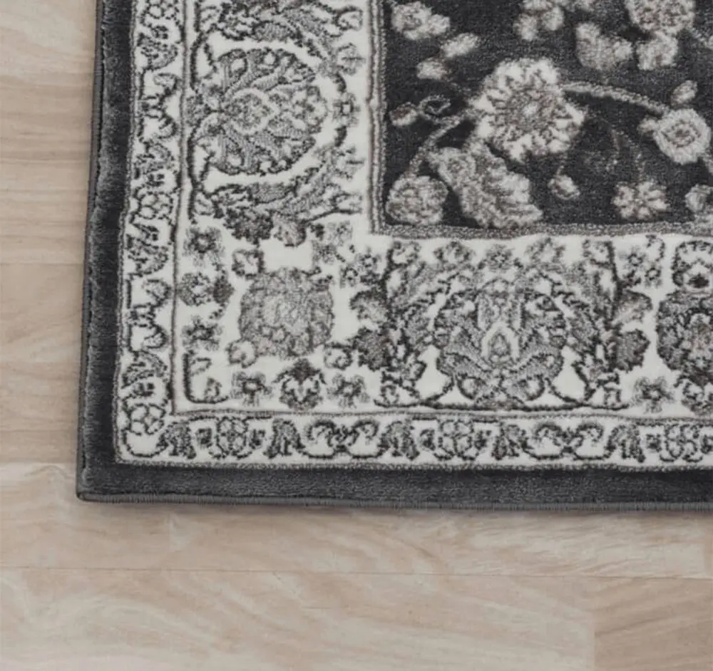 Ковер Mobhaus Azir 133x190 (Gray Dark/Flowers) - 3