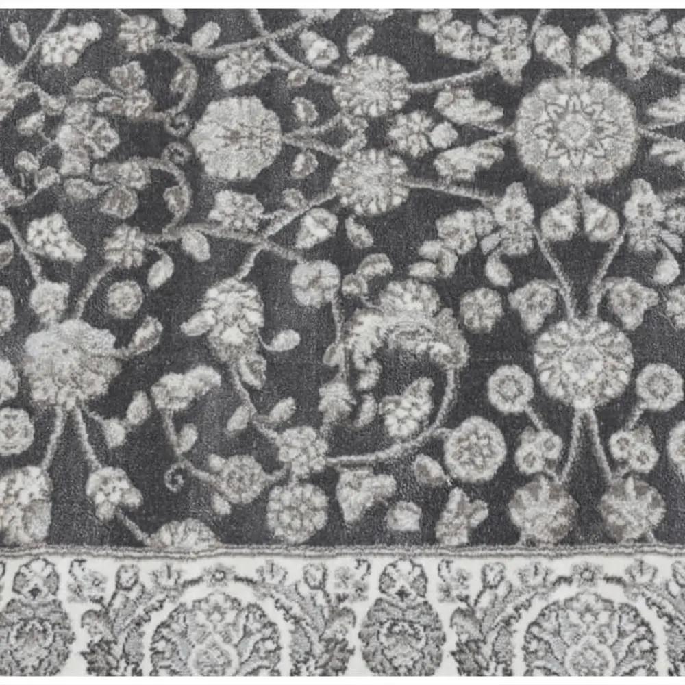 Ковер Mobhaus Azir 133x190 (Gray Dark/Flowers) - 7