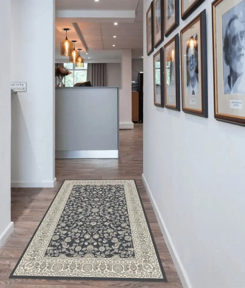 Ковер Mobhaus Azir 133x190 (Gray Dark/Flowers) - 8