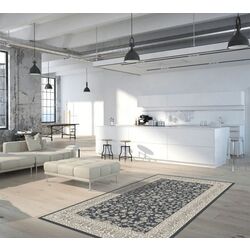 Ковер Mobhaus Azir 133x190 (Gray Dark/Flowers) Thumb