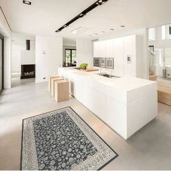 Ковер Mobhaus Azir 133x190 (Gray Dark/Flowers) Thumb