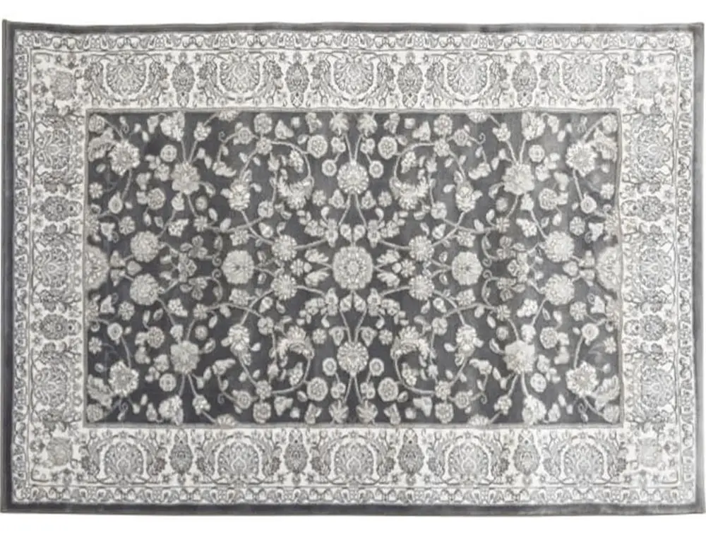 Ковер Mobhaus Azir 133x190 (Gray Dark/Flowers)