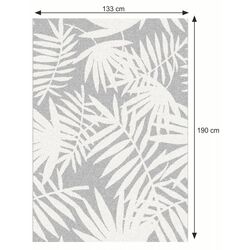 Covor Mobhaus Intisar 133x190 (Gray/Leaves) Thumb