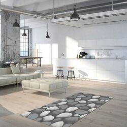 Covor Mobhaus Menga 133x190 (Brown/Gray/Stones) Thumb