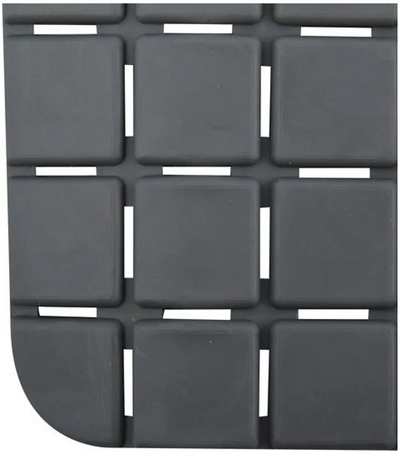 Коврик для душа MSV Quadro Premium 54x54 41114 (Grey)