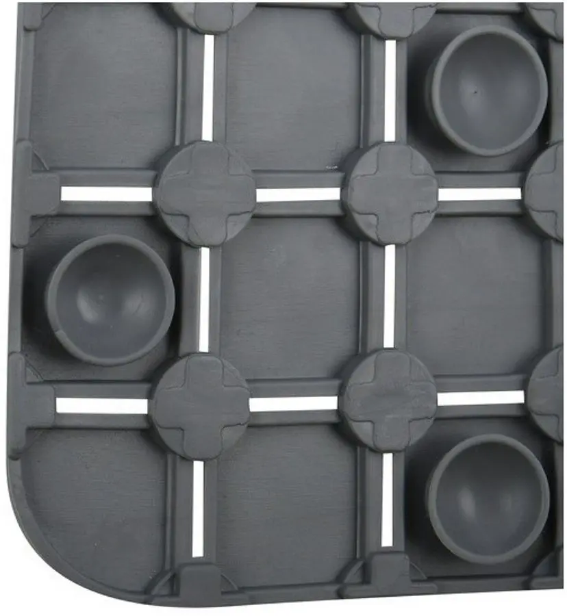 Коврик для душа MSV Quadro Premium 54x54 41114 (Grey)