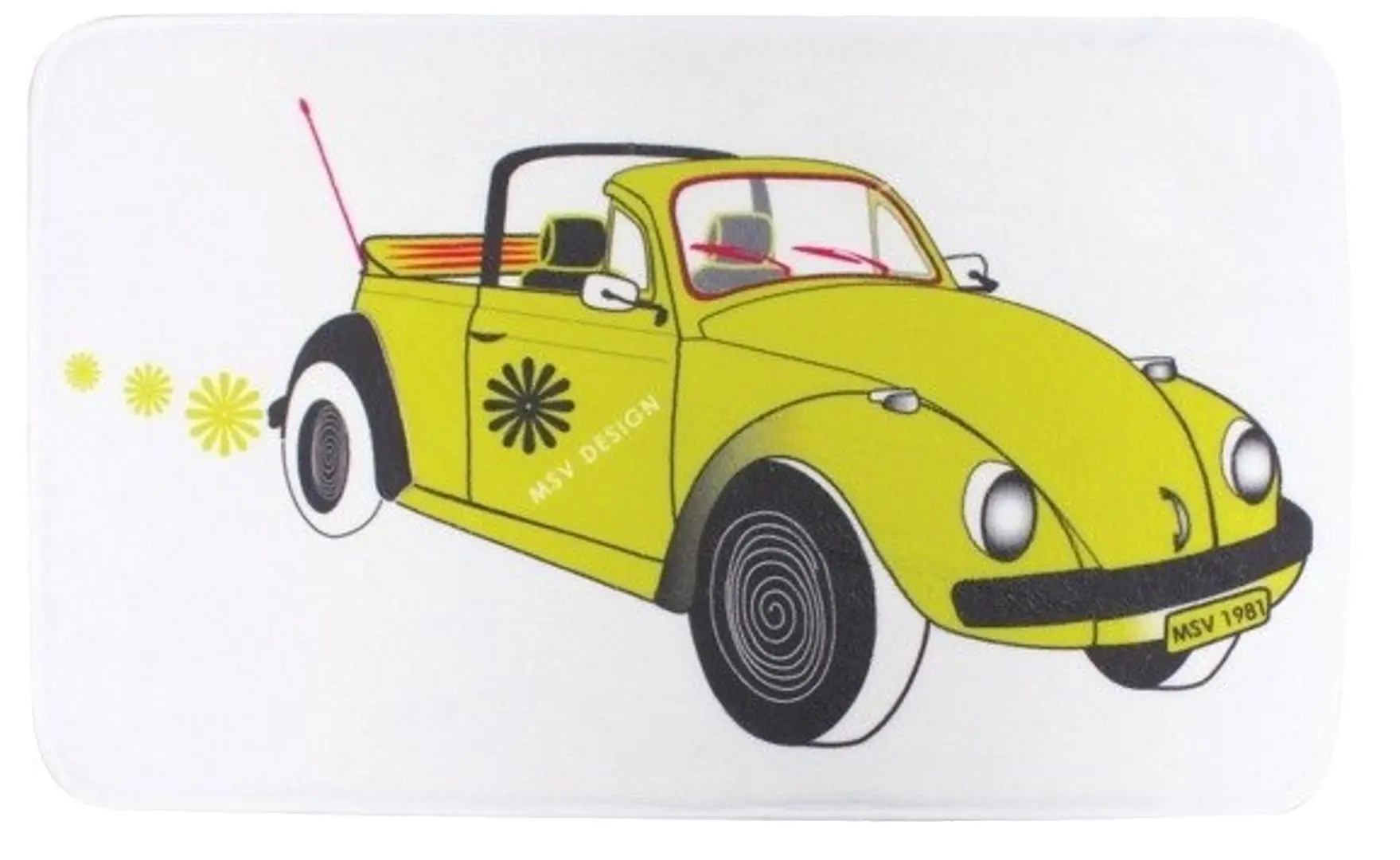 Covoras baie MSV 141377 45x75 (White/Green)