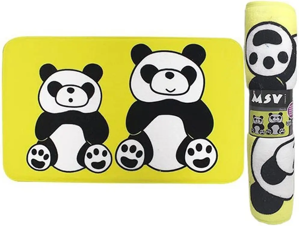 Covoras baie MSV Panda 40679 45x75cm (Yellow) - 3