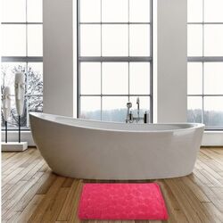 Covoraş pentru baie MSV Pebble 50X80cm (Fuchsia) Thumb