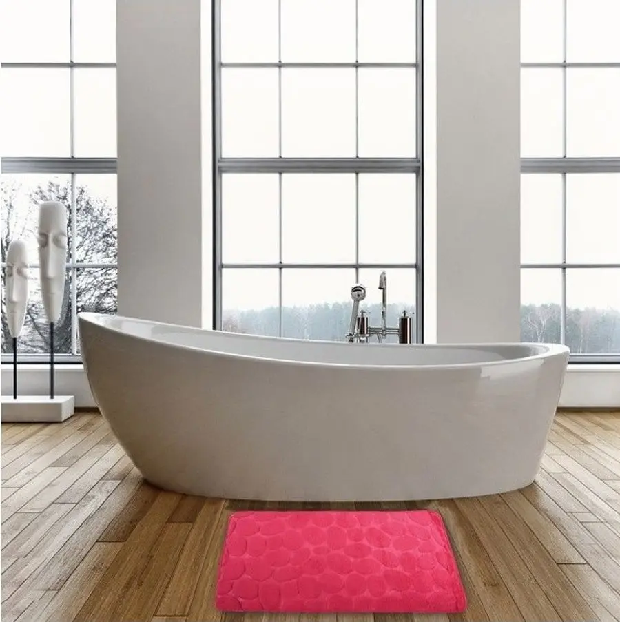 Covoraş pentru baie MSV Pebble 50X80cm (Fuchsia)