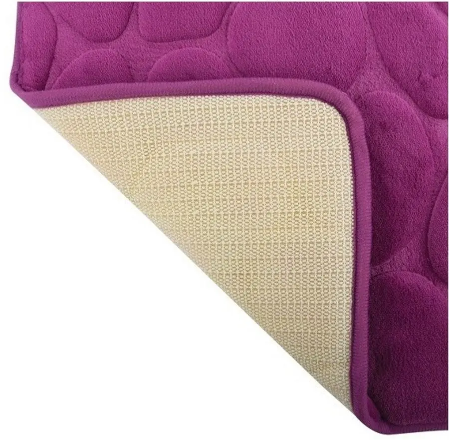 Covoraş pentru baie MSV Pebble 50X80cm (Violet) - 4