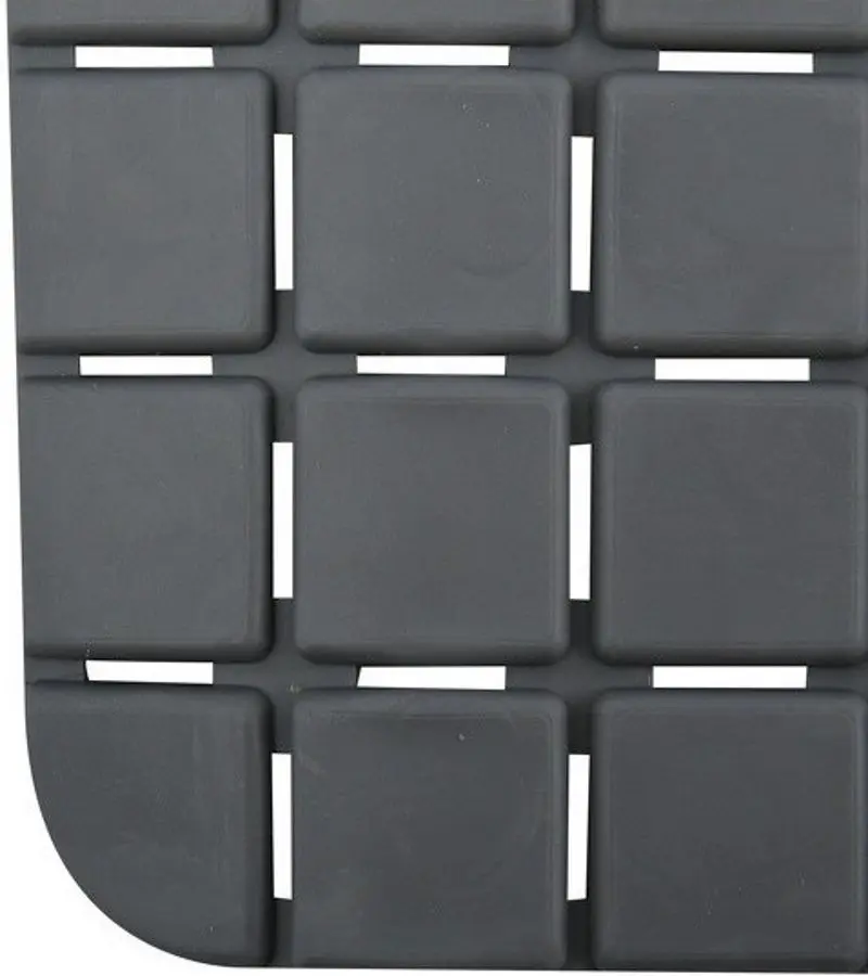 Коврик для ванны MSV Quadro Premium 36x76 40844 (Grey) - 3