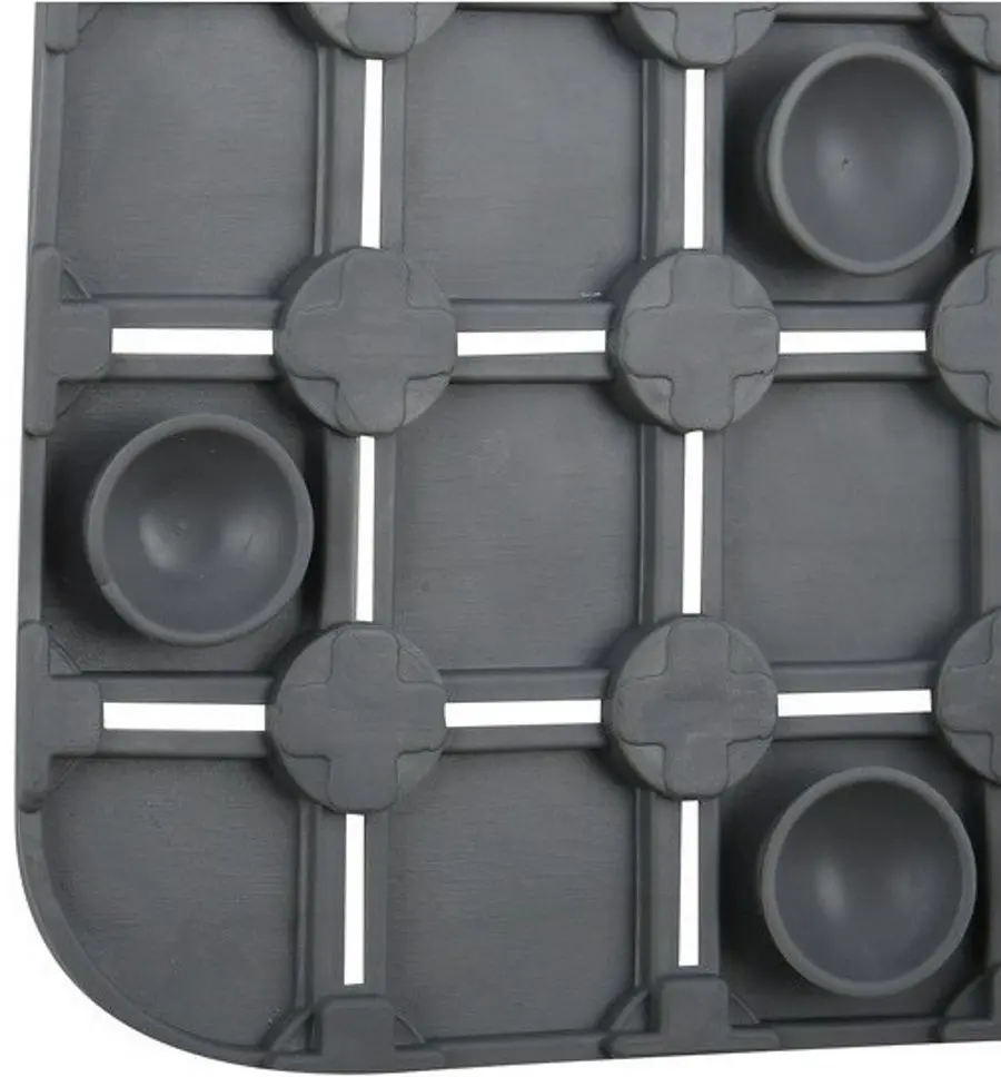 Коврик для ванны MSV Quadro Premium 36x76 40844 (Grey) - 4