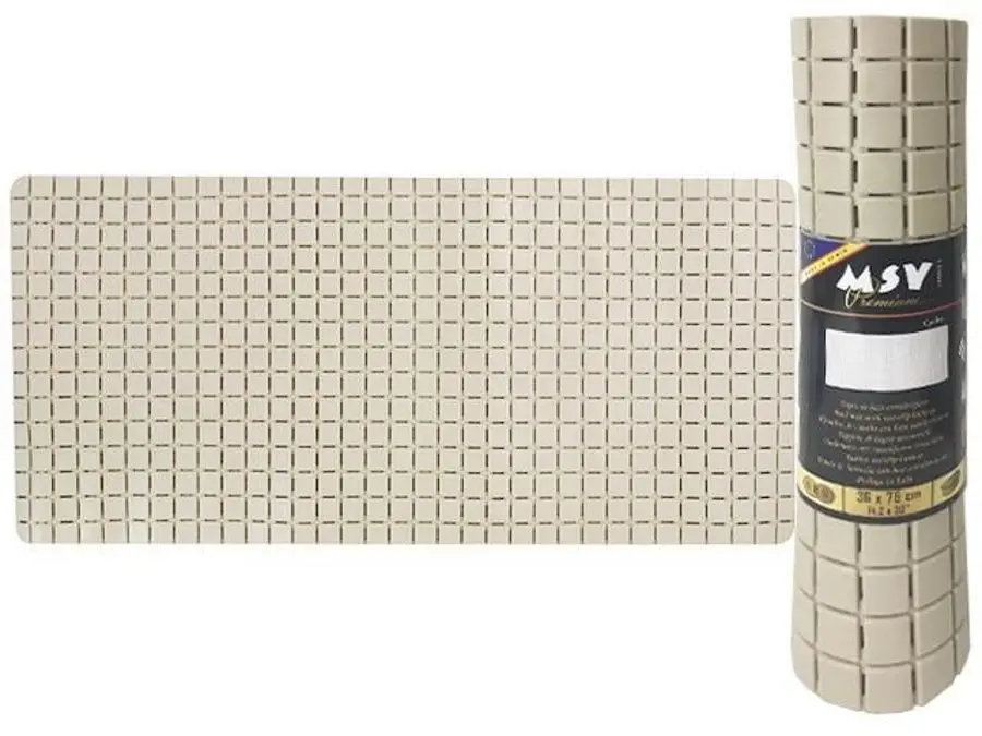 Covoraş cadă baie MSV Quadro Premium 36x76 40845 (Beige) - 2