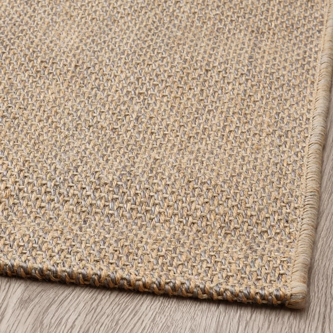 Ковер безворсовый Ikea Vodskov 170x240 (Естественный/Серый) - 2