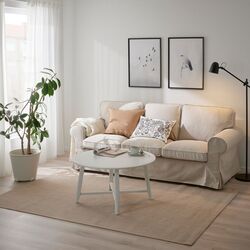 Ковер безворсовый Ikea Vodskov 170x240 (Естественный/Серый) Thumb