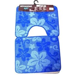 Set covorasi pentru baie Nova Home Flowers 50x80cm (Blue) Thumb