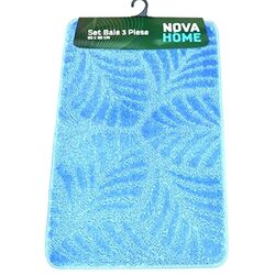 Set covorasi pentru baie Nova Home Leaves 50x80cm (Blue) Thumb