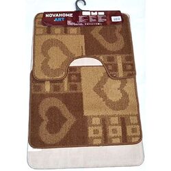 Set covorasi pentru baie Nova Home Ornament 50x80cm (Brown) Thumb