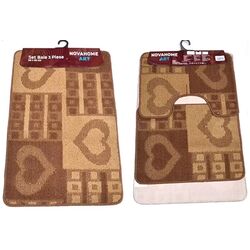 Set covorasi pentru baie Nova Home Ornament 50x80cm (Brown)