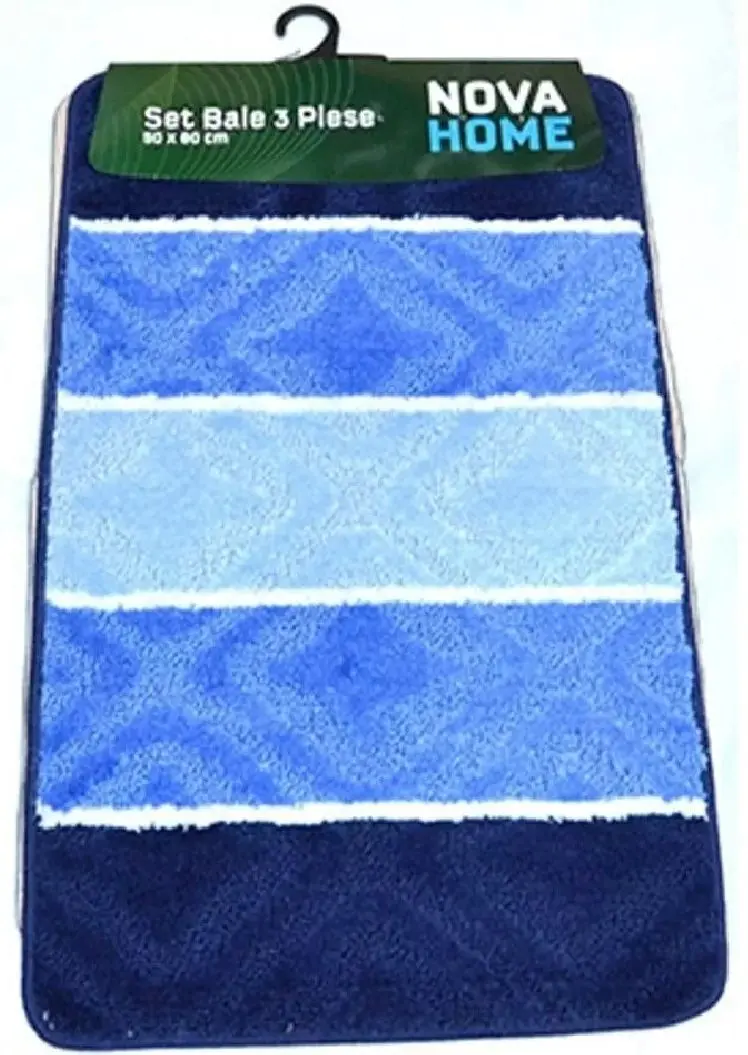 Set covorasi pentru baie Nova Home Stripes 50x80cm (Blue) - 3