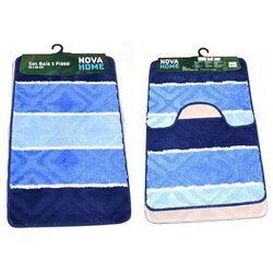 Set covorasi pentru baie Nova Home Stripes 50x80cm (Blue)