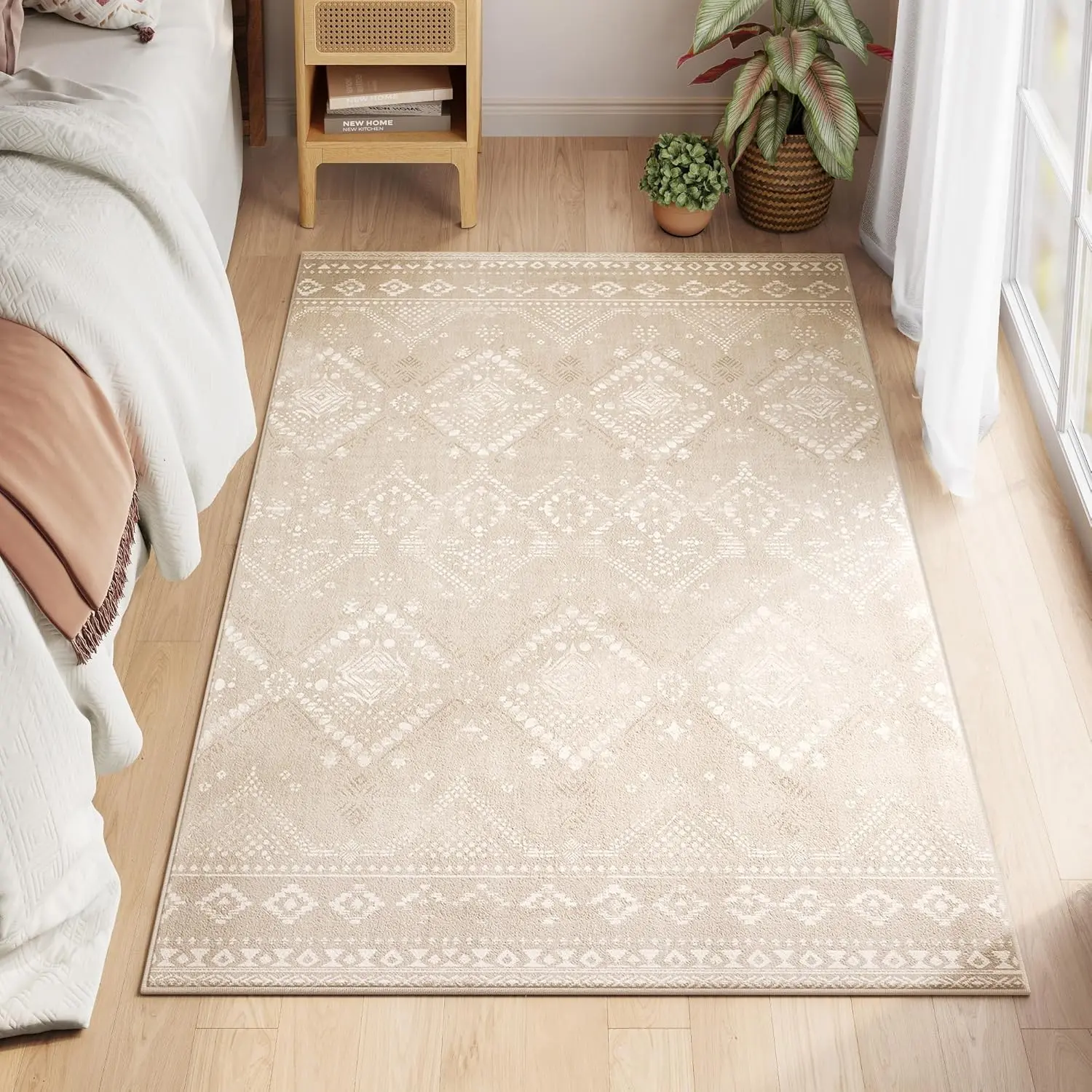 Covor Songmics TAR027K01 120x170 (Cappuccino Beige) - 2