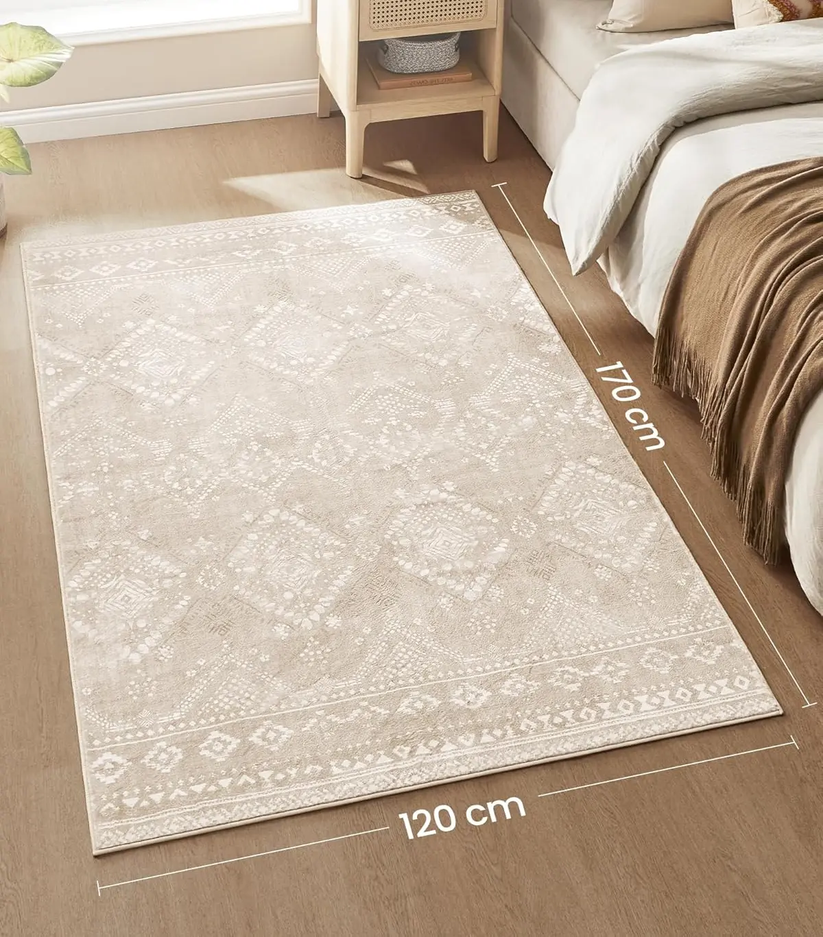 Covor Songmics TAR027K01 120x170 (Cappuccino Beige) - 5
