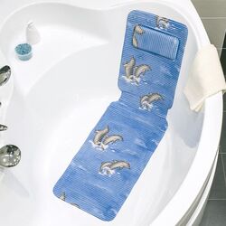 Covoras pentru baie Tatkraft Dolphin 18594 36х125cm (Blue) Thumb