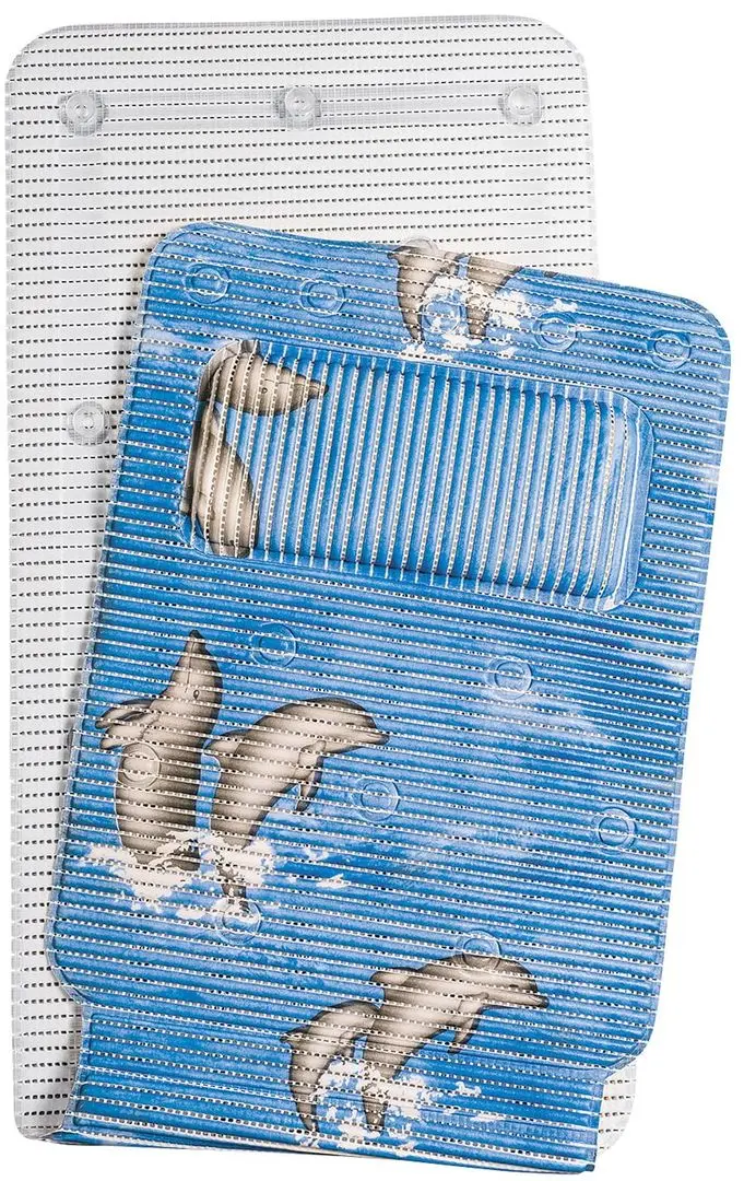 Covoras pentru baie Tatkraft Dolphin 18594 36х125cm (Blue) - 4