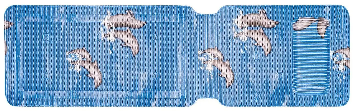 Covoras pentru baie Tatkraft Dolphin 18594 36х125cm (Blue)