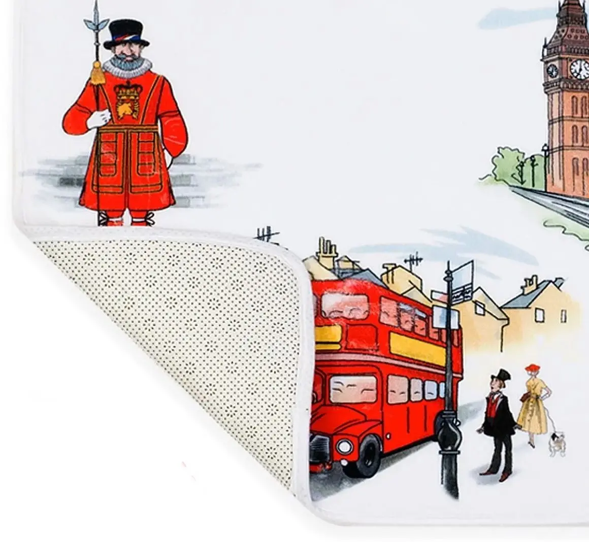 Коврик для ванной Tatkraft Ultra Soft 14923 50x80 (White/Red) - 2