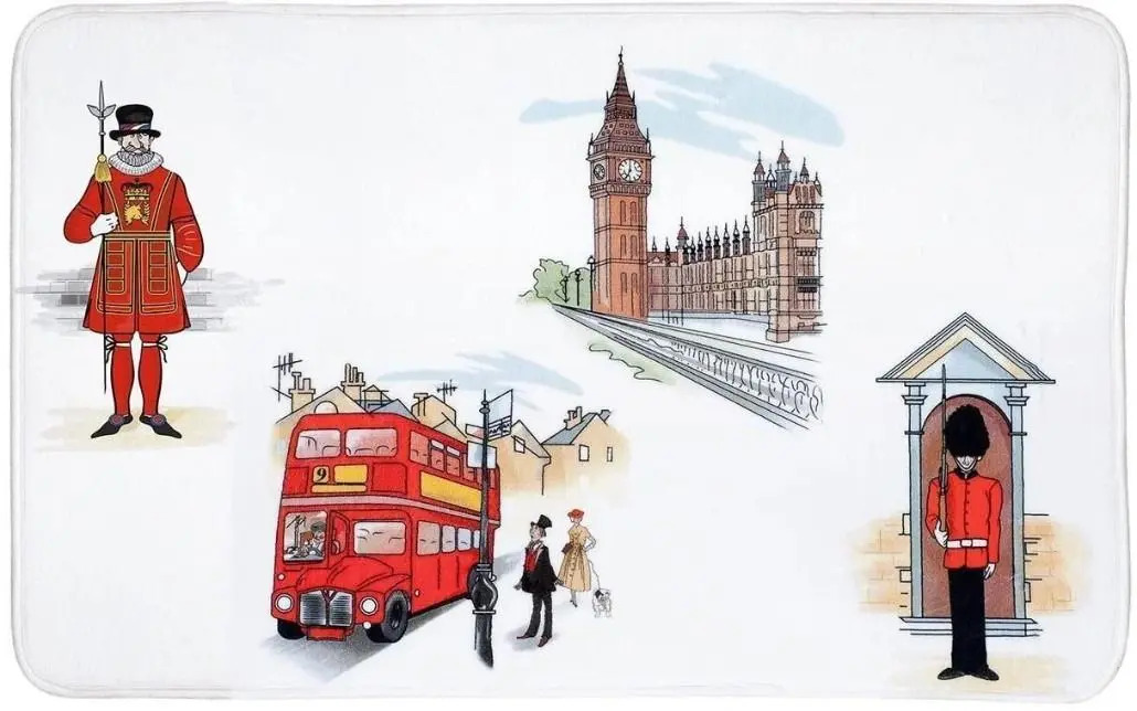 Коврик для ванной Tatkraft Ultra Soft 14923 50x80 (White/Red)