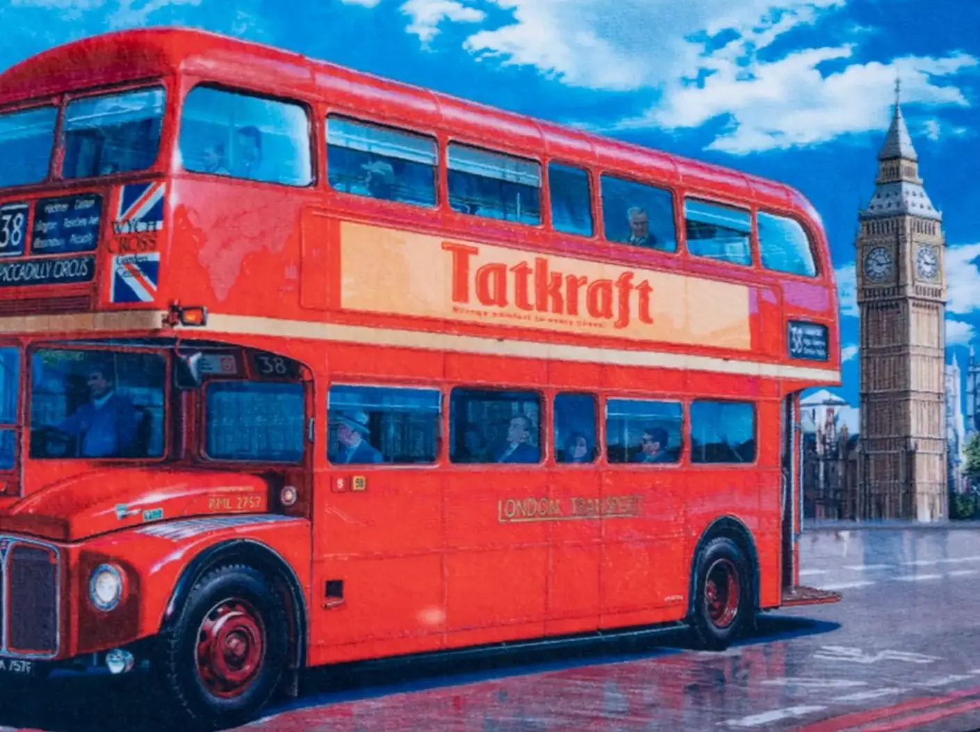 Коврик для ванной Tatkraft Ultra Soft 14978 50x60 (Blue/Red) - 2