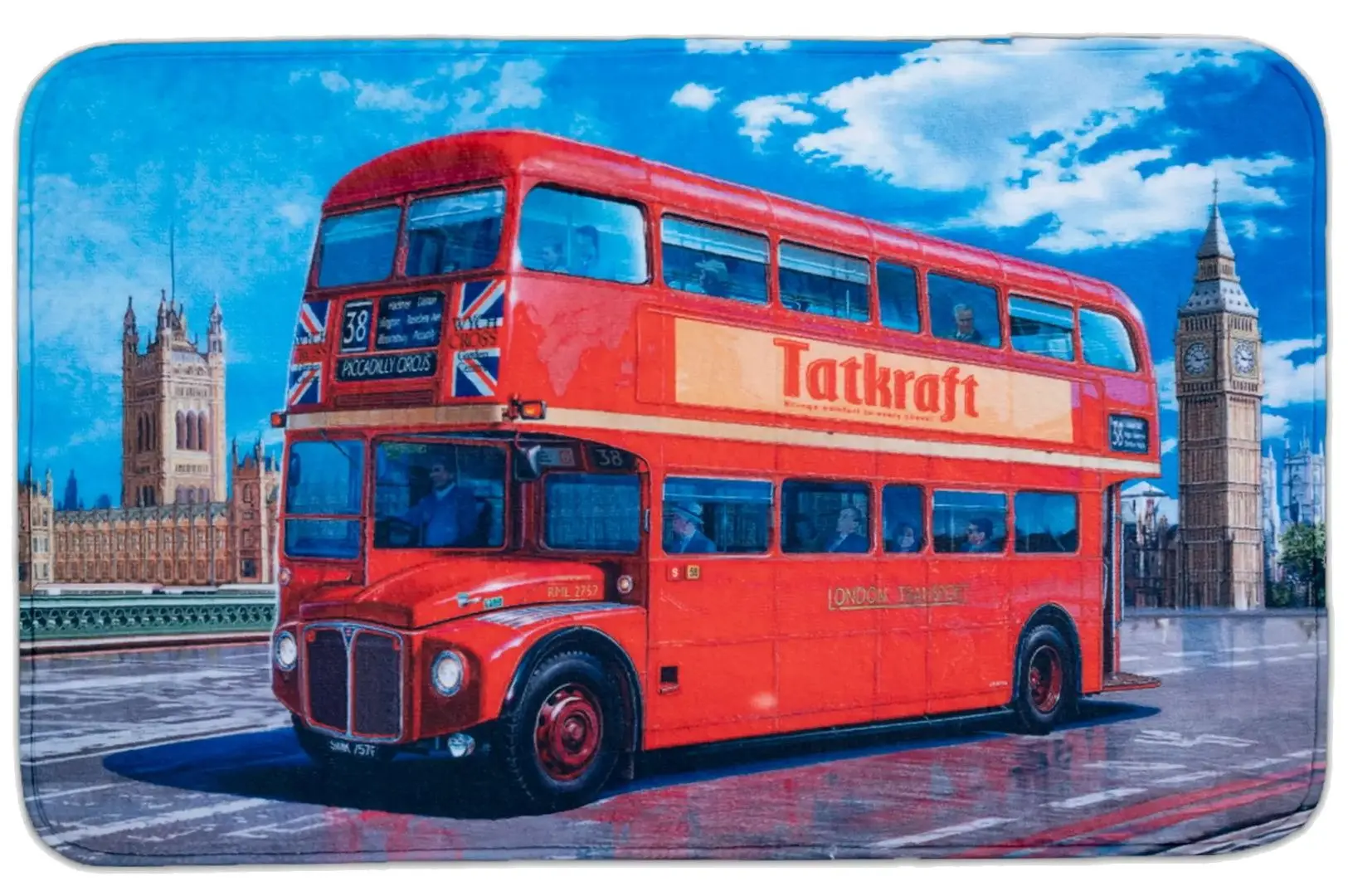 Коврик для ванной Tatkraft Ultra Soft 14978 50x60 (Blue/Red)