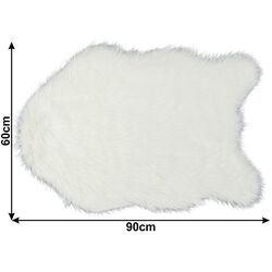 Декоративный коврик Tempo Kondela Ebony Typ 1 60x90 (White) Thumb