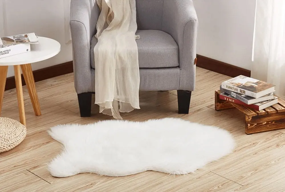 Декоративный коврик Tempo Kondela Ebony Typ 1 60x90 (White)