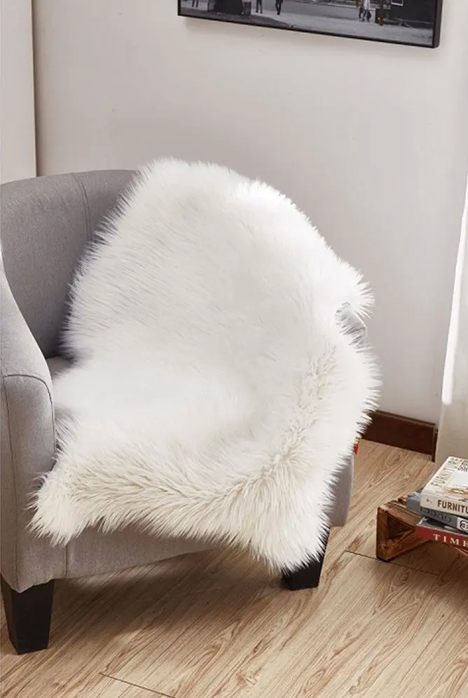 Декоративный коврик Tempo Kondela Ebony Typ 1 60x90 (White)