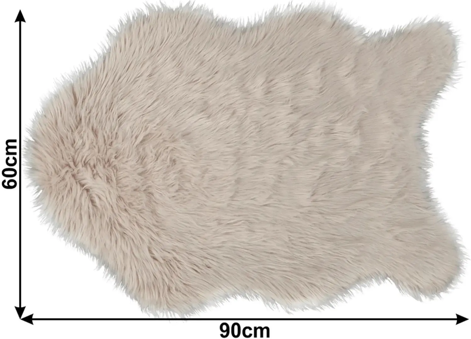 Декоративный коврик Tempo Kondela Ebony Typ 2 60x90 (Beige)