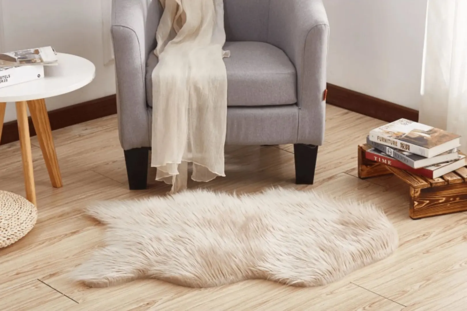 Декоративный коврик Tempo Kondela Ebony Typ 2 60x90 (Beige)