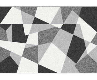 Covor Tempo Kondela Sanar 100x150 (Black/Gray/White)