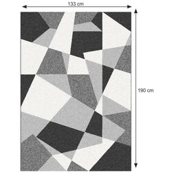 Ковер Tempo Kondela Sanar 133x190 (Black/Gray/White) Thumb