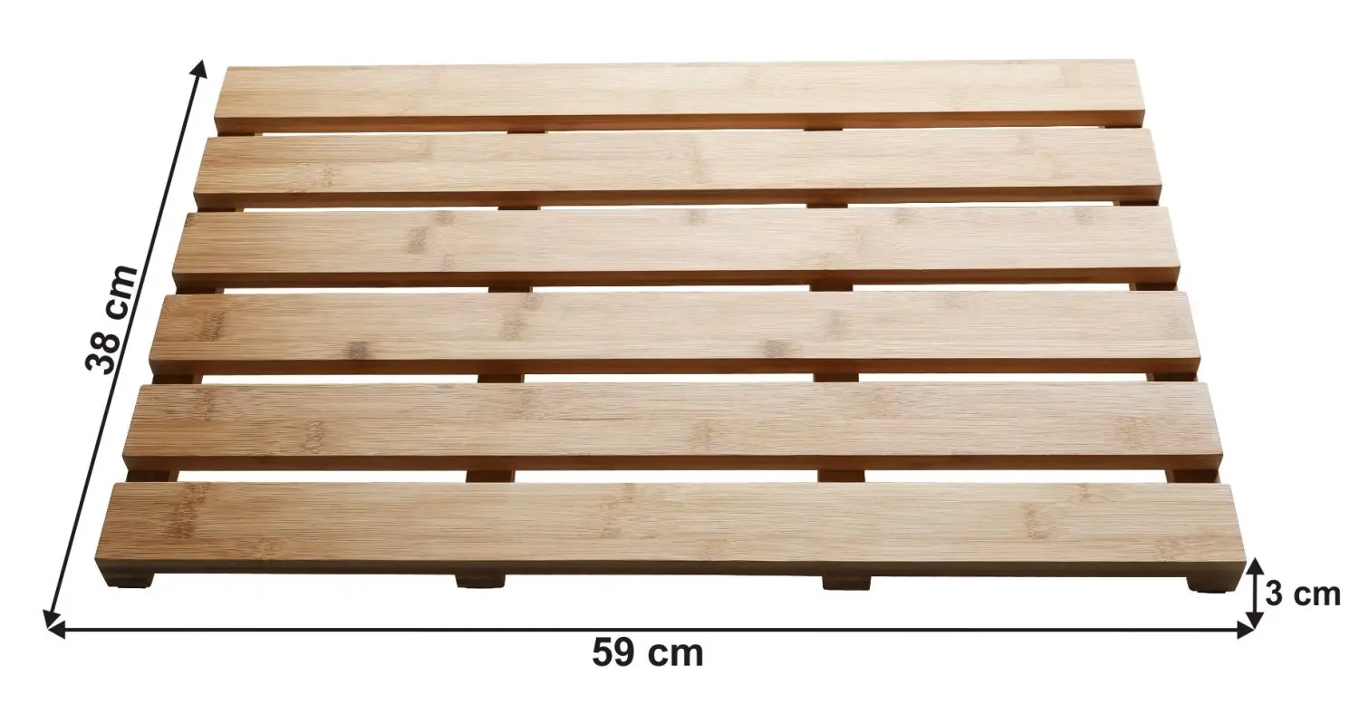 Covor antiderapant pentru baie Tempo Kondela Klera (Natural)